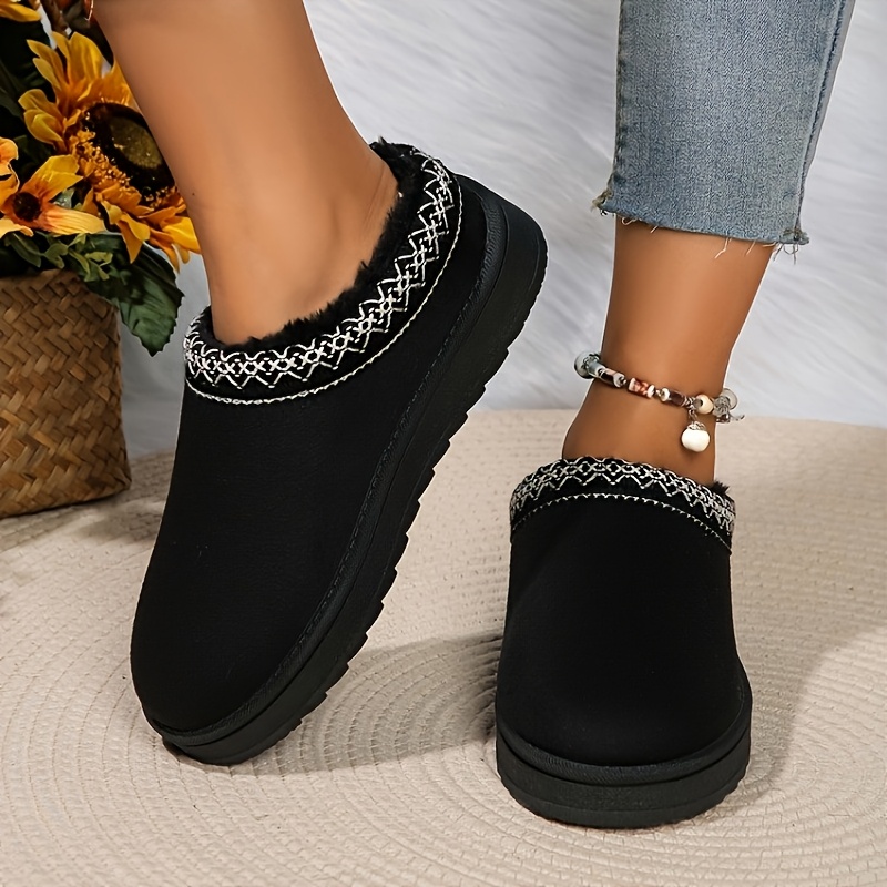 1 Pair Elegant Women's Slip-on Slippers - Solid Color Fabric Upper, Tpr Sole, Fabric Insole - Comfortable Indoor Footwear For
1 Pair Elegant Women's Slip-on Slippers - Solid Color Fabric Upper, Tpr Sole, Fabric Insole - Comfortable Indoor Footwear For