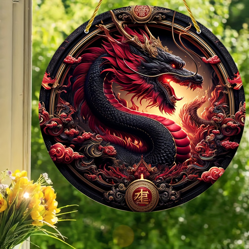 Dragon Suncatcher Acrylic Wall Art - 5.9" Round, Stained Glass Effect, Perfect For Windows, Bedrooms, & Office Decor
Dragon Suncatcher Acrylic Wall Art - 5.9" Round, Stained Glass Effect, Perfect For Windows, Bedrooms, & Office Decor