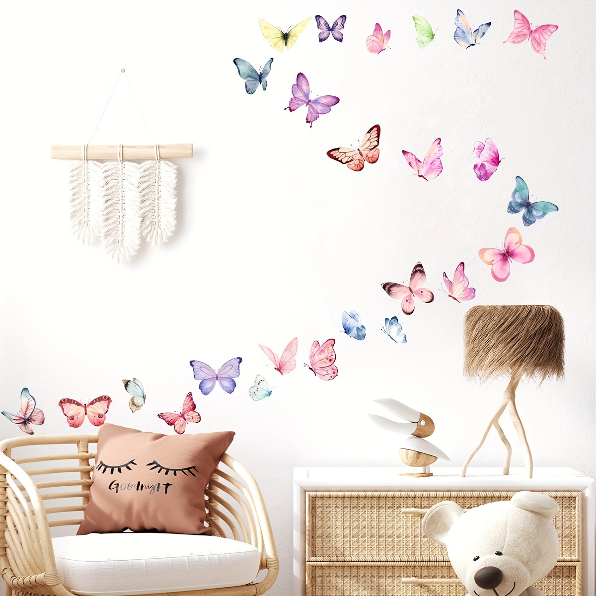 Brup Classic Animal Print Wall Stickers - Watercolor Cute Butterfly Pvc Self-adhesive Decals For Bedroom, Living Room, Entryway - Animal Theme Home Decor Accessories, No Electricity Needed (1pc)
Brup Classic Animal Print Wall Stickers - Watercolor Cute Butterfly Pvc Self-adhesive Decals For Bedroom, Living Room, Entryway - Animal Theme Home Decor Accessories, No Electricity Needed (1pc)