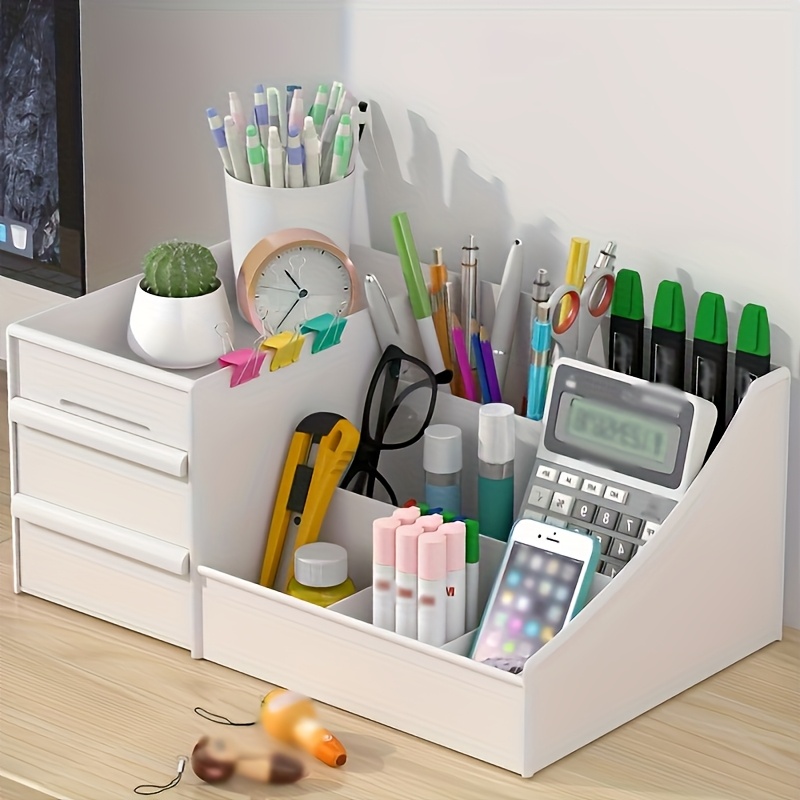 Cosmetic Organizer With Drawer - Lightweight Plastic Storage Box For Makeup, Skincare, Lipstick & Brushes - Ideal For Vanity, Bedroom, Bathroom Cabinets & Desk Organization, Jewelry Towers
Cosmetic Organizer With Drawer - Lightweight Plastic Storage Box For Makeup, Skincare, Lipstick & Brushes - Ideal For Vanity, Bedroom, Bathroom Cabinets & Desk Organization, Jewelry Towers