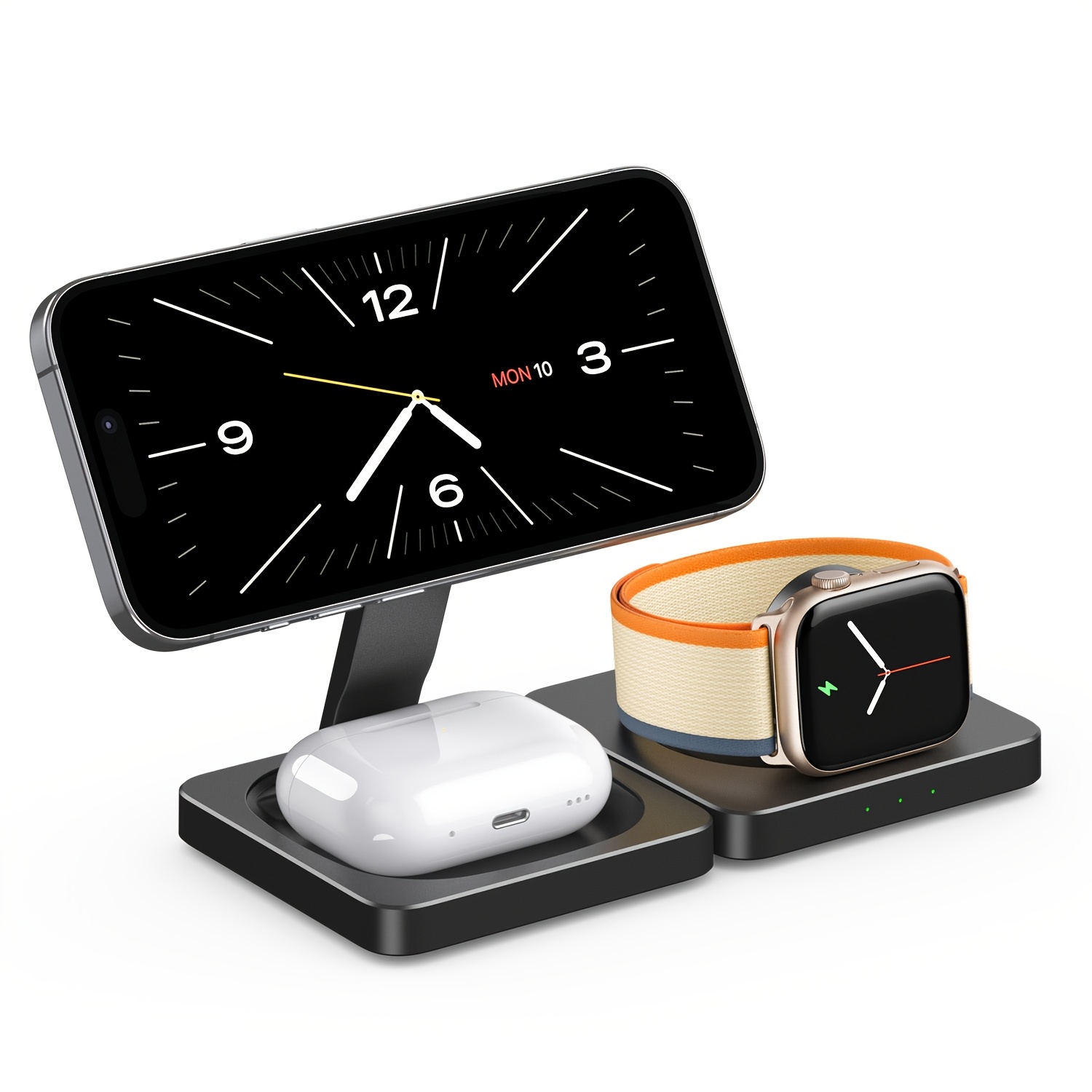 Station de Chargement Fil 3-en-1 pour Appareils Apple, Pliable Magnétique pour Support de Chargeur Mag Safe pour iPhone Série 16/15/14/13/12, pour Apple Watch et (Noir)
Station de Chargement Fil 3-en-1 pour Appareils Apple, Pliable Magnétique pour Support de Chargeur Mag Safe pour iPhone Série 16/15/14/13/12, pour Apple Watch et (Noir)