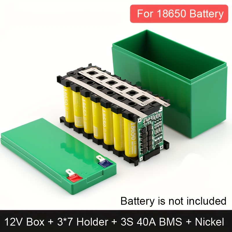 Diy 12v Battery Storage Case For 3*7 18650 Lithium Battery Pack Assembly With 3s 40a Bms Protection Board, Abs Plastic Battery Holder, Replaceable For 12v Lead Acid Battery
Diy 12v Battery Storage Case For 3*7 18650 Lithium Battery Pack Assembly With 3s 40a Bms Protection Board, Abs Plastic Battery Holder, Replaceable For 12v Lead Acid Battery
