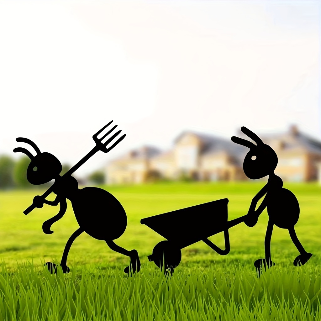 2pcs Metal Garden Ant Decorations - Black Steel Animal Silhouette Garden Stakes For Outdoor, Halloween & Holiday Yard Decor, Rustic Style, No Battery Required, Garden Decorations
2pcs Metal Garden Ant Decorations - Black Steel Animal Silhouette Garden Stakes For Outdoor, Halloween & Holiday Yard Decor, Rustic Style, No Battery Required, Garden Decorations