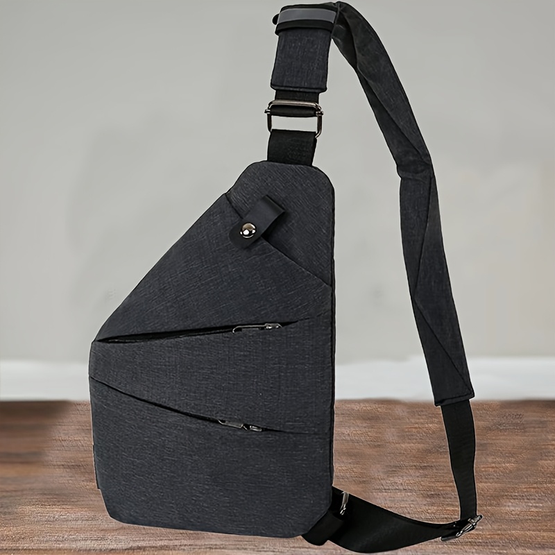Men' Nylon Sling Chest Bag, Casual Sports Crossbody Shoulder Bag, With No Printing, With Easy Pockets For Daily
Men' Nylon Sling Chest Bag, Casual Sports Crossbody Shoulder Bag, With No Printing, With Easy Pockets For Daily