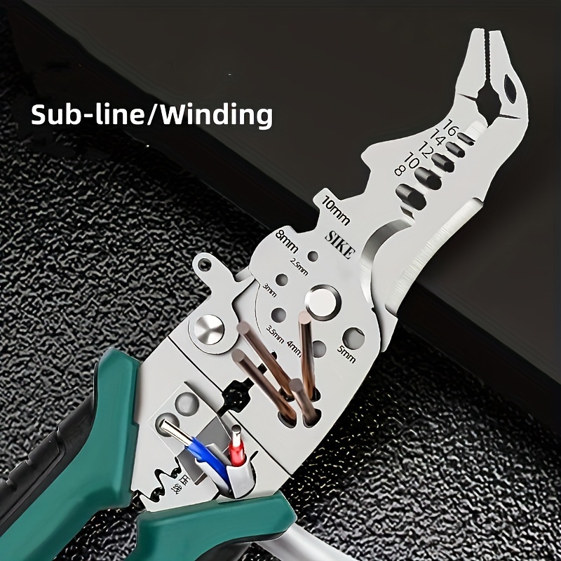 1pc Wire Stripper Multifunctional Cutting Copper Wire Crimping Clamp Holding Wire Stripping Needle Nose Pliers Pliers, Fast Broken Wire Squeegee Cutting Wire Pipe Electrician Pliers
1pc Wire Stripper Multifunctional Cutting Copper Wire Crimping Clamp Holding Wire Stripping Needle Nose Pliers Pliers, Fast Broken Wire Squeegee Cutting Wire Pipe Electrician Pliers