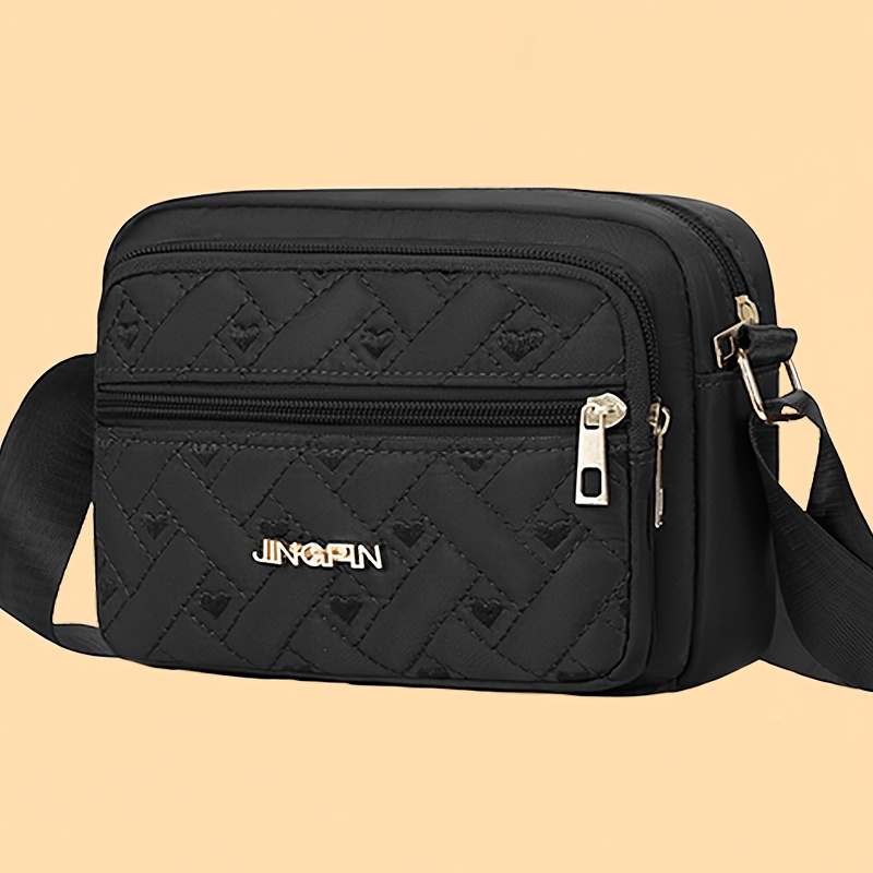 Black Nylon Crossbody Bag For Women, , Adjustable Strap, Lightweight, Daily , Canvas Bag With Random Printing, Do Not Wash Care Instructions
Black Nylon Crossbody Bag For Women, , Adjustable Strap, Lightweight, Daily , Canvas Bag With Random Printing, Do Not Wash Care Instructions