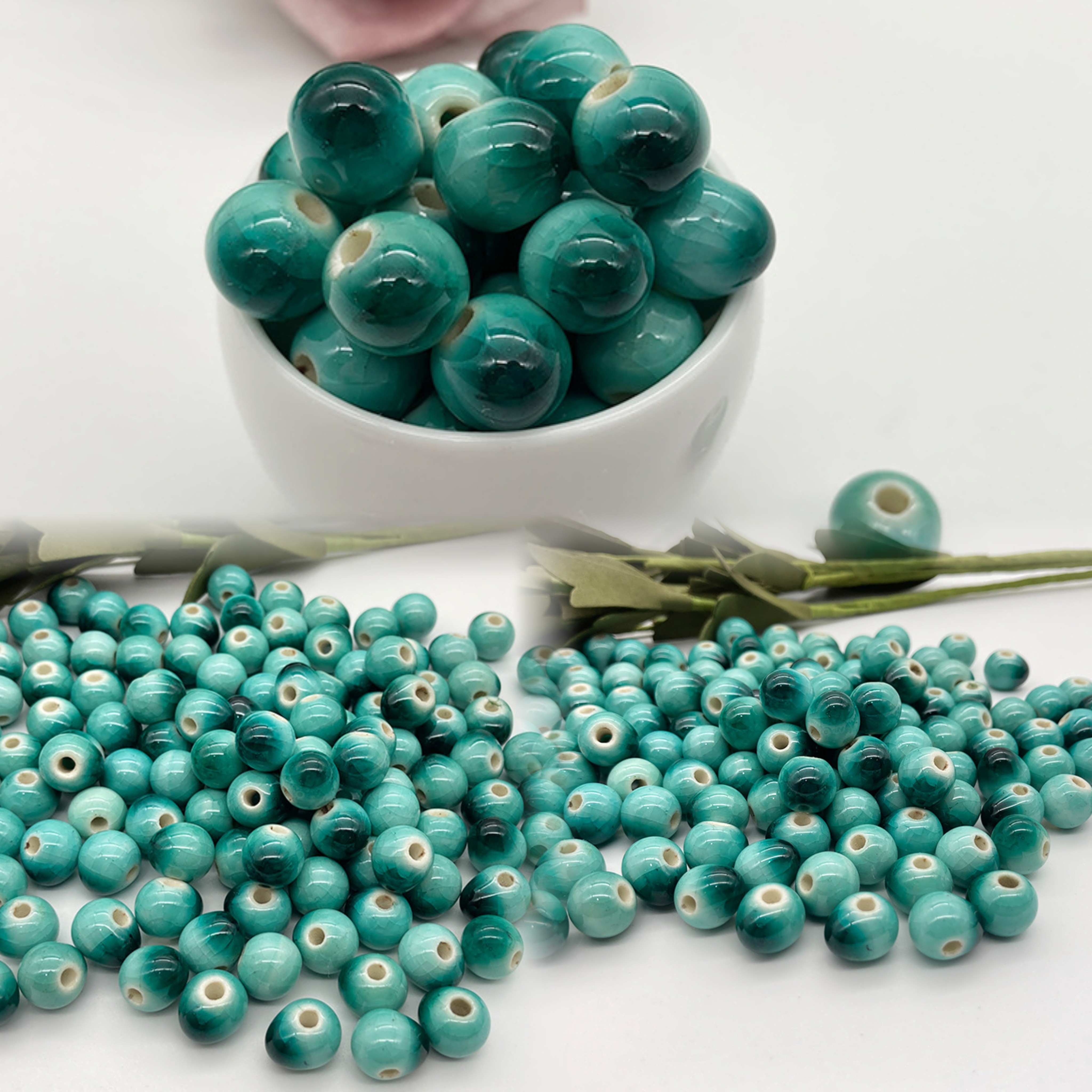 50pcs/pack 8mm Ceramic Beads For Jewelry Making Diy Special Bracelets Necklaces Perfect Beaded Decors Craft Supplies
50pcs/pack 8mm Ceramic Beads For Jewelry Making Diy Special Bracelets Necklaces Perfect Beaded Decors Craft Supplies