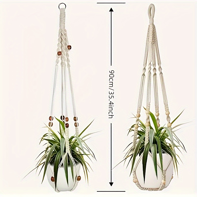 1/2pcs Bohemian Style Plant Hanging Basket With Wooden Beads And No Tassels Indoor And Outdoor Decoration Hanging Basket Does Not Flower Pots
1/2pcs Bohemian Style Plant Hanging Basket With Wooden Beads And No Tassels Indoor And Outdoor Decoration Hanging Basket Does Not Flower Pots