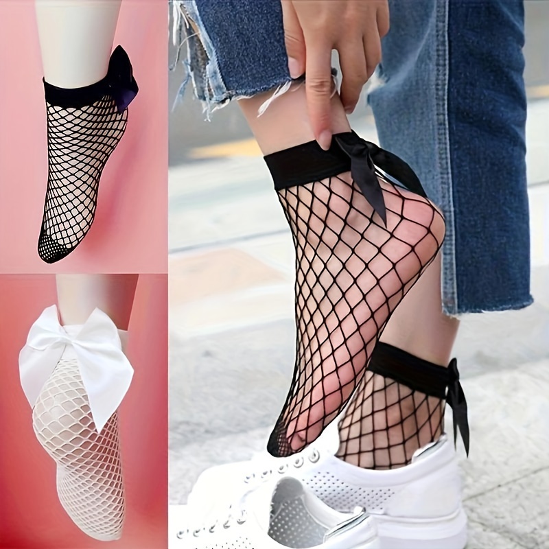 Chaussettes en Nylon Respirantes pour Femmes avec Détail de Nœud Mignon - Parfaites pour & l'Été
Chaussettes en Nylon Respirantes pour Femmes avec Détail de Nœud Mignon - Parfaites pour & l'Été