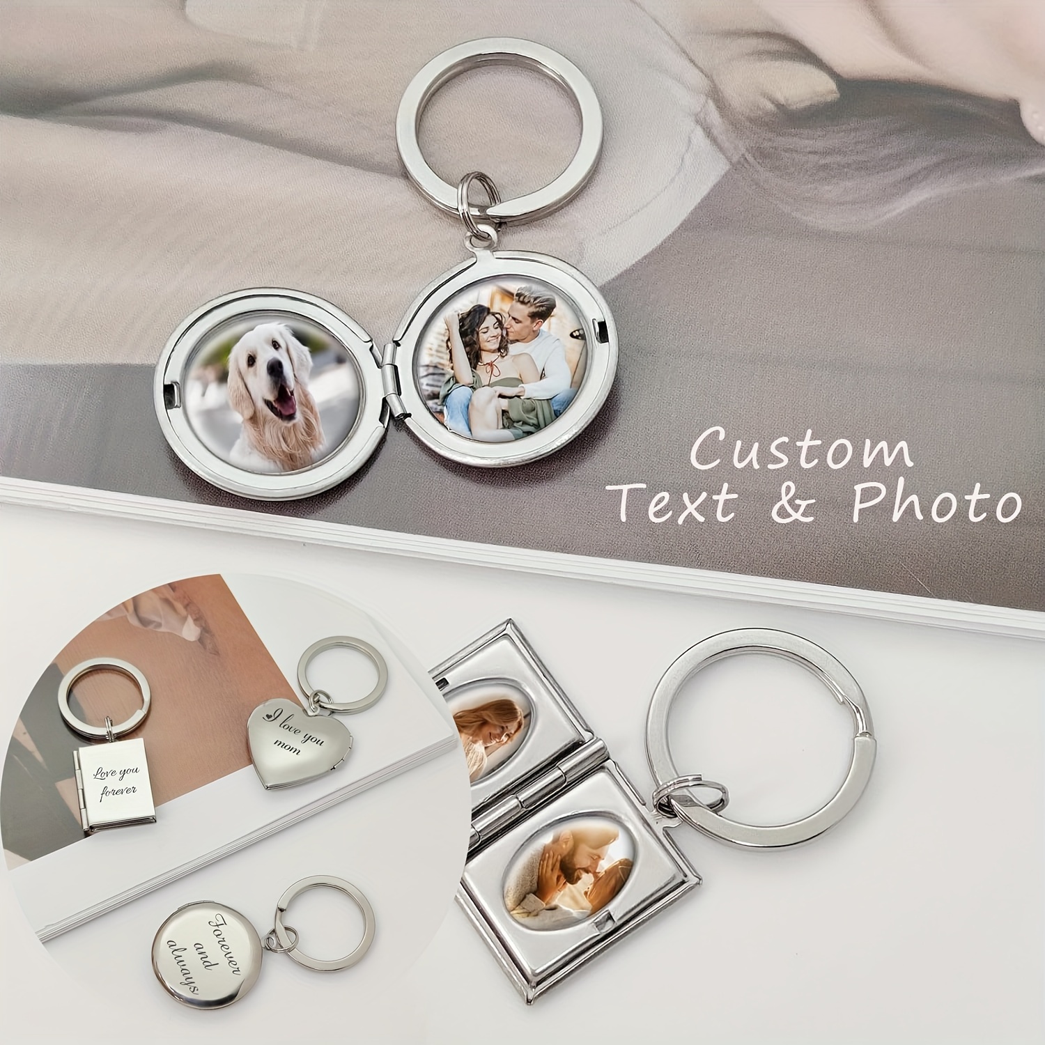 1pc Personalized Keychain For Women, Engraved Steel, , Decorative Key , Christmas , Album , Round
1pc Personalized Keychain For Women, Engraved Steel, , Decorative Key , Christmas , Album , Round