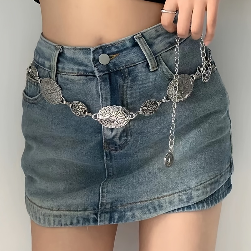 A Unique Vintage Silvery Waist Chain Paired With A Dress, Adding A Touch Of Elegance And Sophistication To Your Summer Outfit In The New 2024 Collection.
A Unique Vintage Silvery Waist Chain Paired With A Dress, Adding A Touch Of Elegance And Sophistication To Your Summer Outfit In The New 2024 Collection.