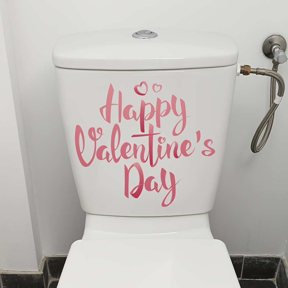 Valentine's Day Love Heart Toilet Lid Decal - Waterproof, Removable Pvc Bathroom Sticker, , & Remove, Home Decor
Valentine's Day Love Heart Toilet Lid Decal - Waterproof, Removable Pvc Bathroom Sticker, , & Remove, Home Decor
