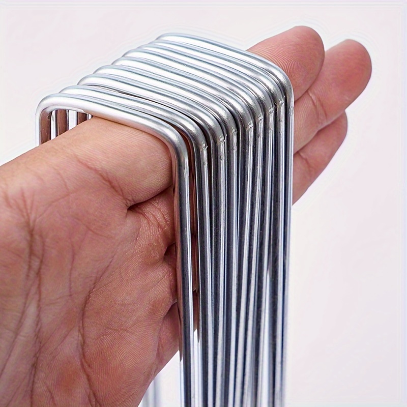 20pcs U-shaped Garden Stakes, Steel Ground Nails For Securing Plastic Film, Lawn, Succulent Tents, Anti-grass Cloth Fixing Pins
20pcs U-shaped Garden Stakes, Steel Ground Nails For Securing Plastic Film, Lawn, Succulent Tents, Anti-grass Cloth Fixing Pins