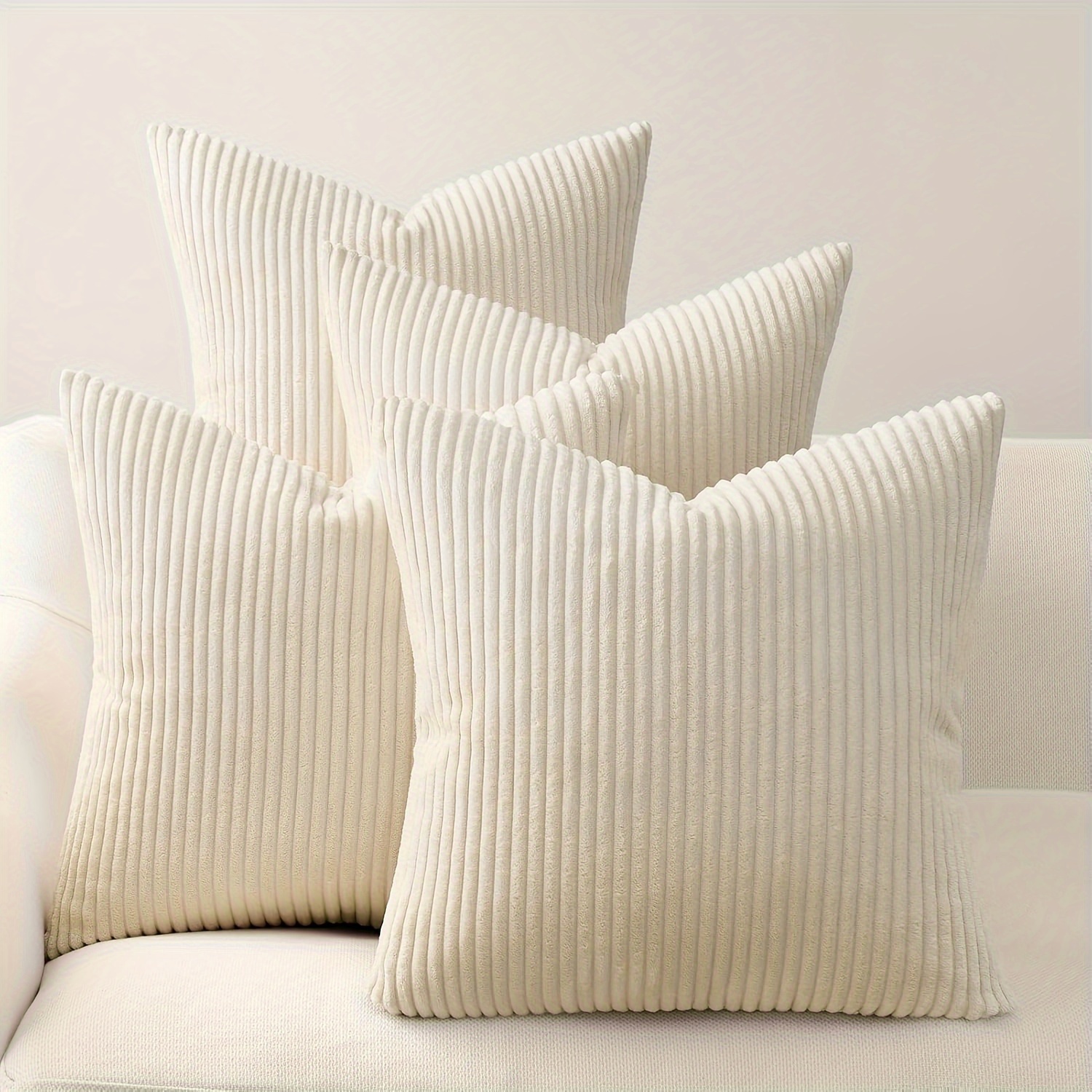 4pcs Housses de Coussin en Velours Ultra- Bocwre - Design Boho Chic à Rayures, Couleur Unie, Fermeture Éclair - Lavables en Machine pour Canapé, Lit, Salon & Décoration de , Coussins Décoratifs
4pcs Housses de Coussin en Velours Ultra- Bocwre - Design Boho Chic à Rayures, Couleur Unie, Fermeture Éclair - Lavables en Machine pour Canapé, Lit, Salon & Décoration de , Coussins Décoratifs