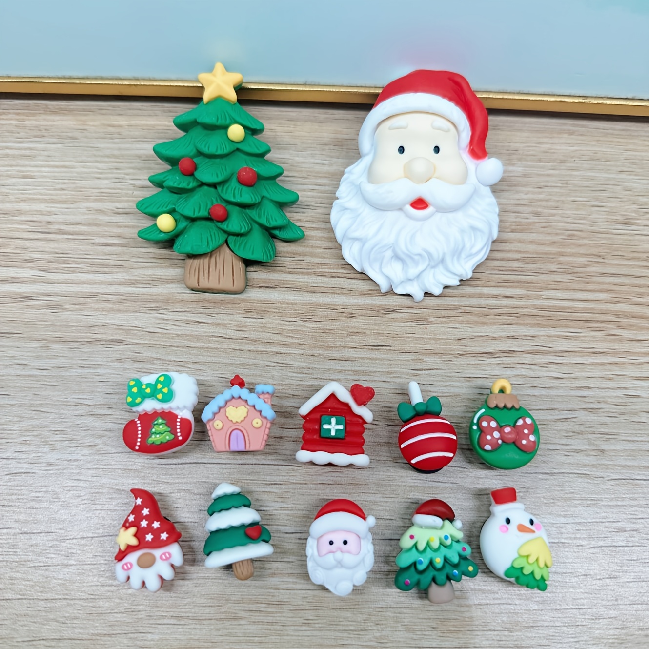 12pcs Christmas Themed Shoe Charms Set, Abs Resin Diy Decorations, Gift For Slippers And Sandals
12pcs Christmas Themed Shoe Charms Set, Abs Resin Diy Decorations, Gift For Slippers And Sandals