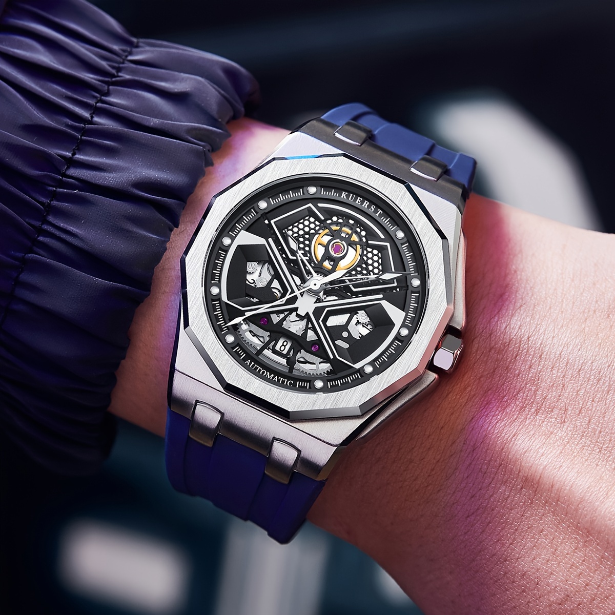 KUERST Série Black Samurai Montre Mécanique Automatique Entièrement Étanche Pour Hommes, Montre Lumineuse Forte Pour Hommes Creuse
KUERST Série Black Samurai Montre Mécanique Automatique Entièrement Étanche Pour Hommes, Montre Lumineuse Forte Pour Hommes Creuse