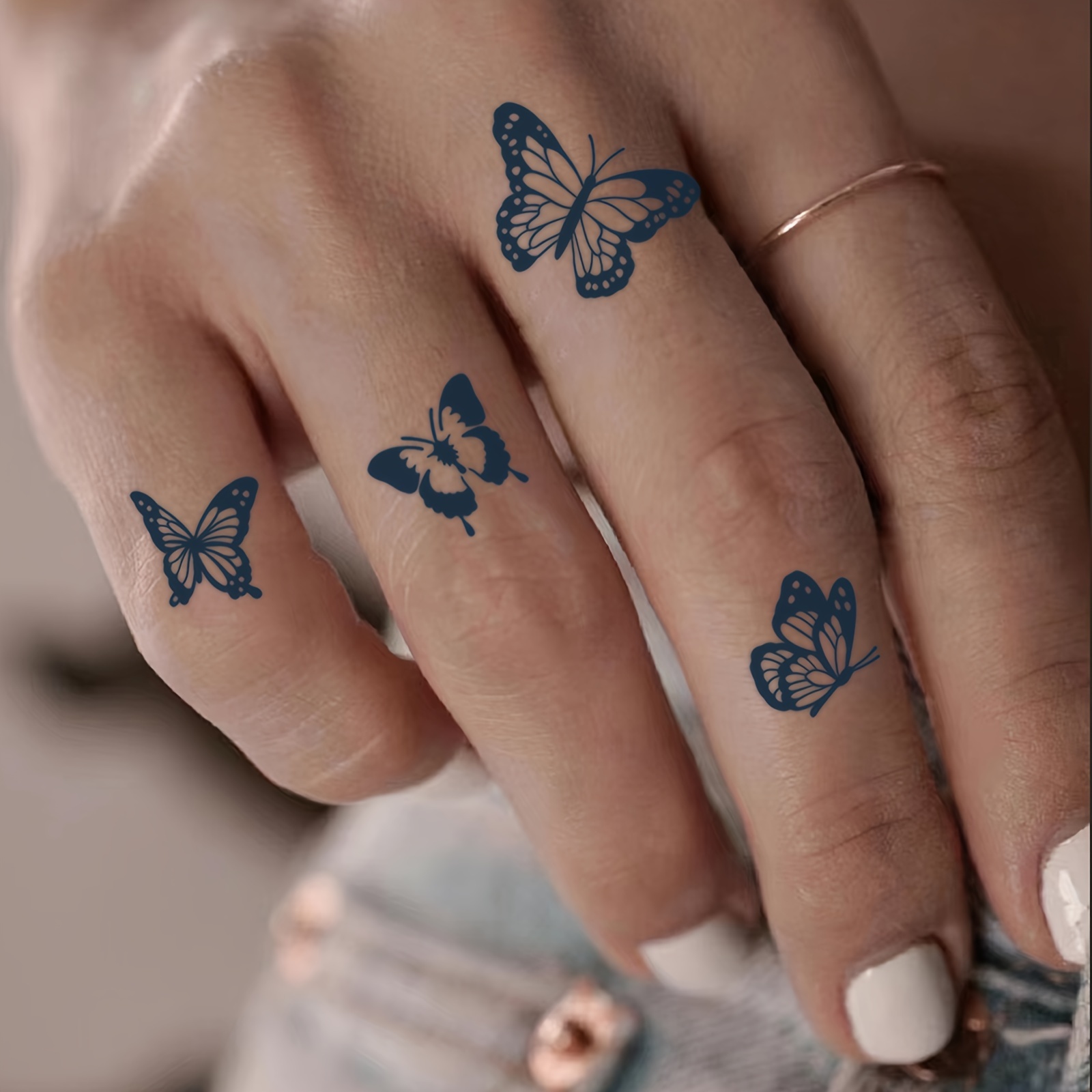 Black Butterfly Finger Small Pattern Simple Premium Herbal Tattoo Stickers Waterproof Long Lasting Tattoo Stickers Can Hold 1-2 Weeks
Black Butterfly Finger Small Pattern Simple Premium Herbal Tattoo Stickers Waterproof Long Lasting Tattoo Stickers Can Hold 1-2 Weeks