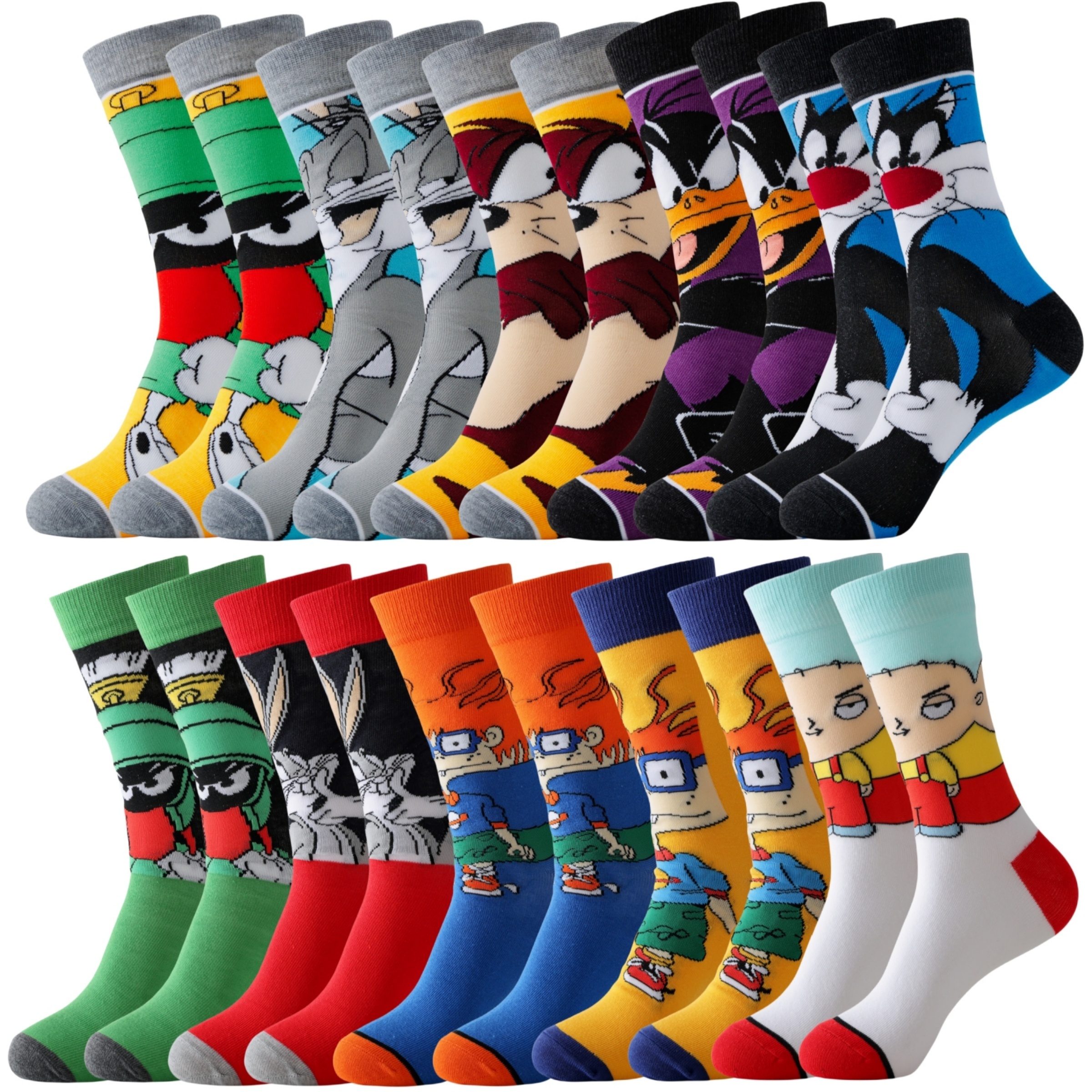 2/9/19 Pairs Unisex Cartoon Crew Socks, Breathable Polyester Knit Fabric, Casual , All Outdoor Wear, Hand Washable
2/9/19 Pairs Unisex Cartoon Crew Socks, Breathable Polyester Knit Fabric, Casual , All Outdoor Wear, Hand Washable