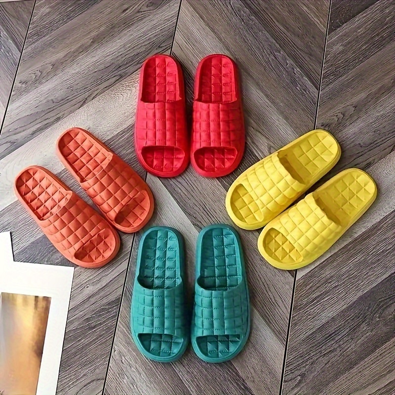 Men's Solid Eva Slides, Non Slip Quick-drying Open Toe Slippers For Indoor Walking And Bathroom Shower
Men's Solid Eva Slides, Non Slip Quick-drying Open Toe Slippers For Indoor Walking And Bathroom Shower