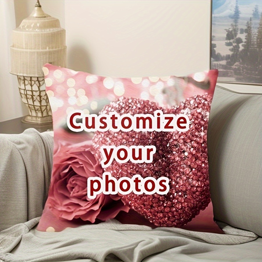 Customizable Photo Throw Pillow Cover, 1pc Short Plush Case, Machine Washable With Zipper Closure For Room Decor, Polyester (cover Only)
Customizable Photo Throw Pillow Cover, 1pc Short Plush Case, Machine Washable With Zipper Closure For Room Decor, Polyester (cover Only)