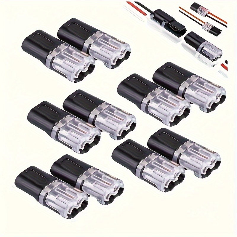 D- Copper Crimp Butt Connectors, 30/50pcs Quick Snap Wire Terminals, Dual-way No-welding Cable Clamps For Led Strips, Automotive Low Voltage Applications, Non-insulated
D- Copper Crimp Butt Connectors, 30/50pcs Quick Snap Wire Terminals, Dual-way No-welding Cable Clamps For Led Strips, Automotive Low Voltage Applications, Non-insulated