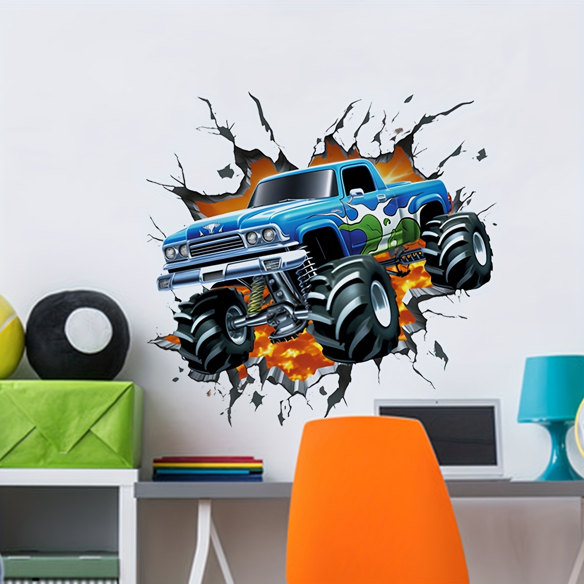 1pc Creative Car Wall Decal - Reusable Pvc Self-adhesive Sticker For ' Room Decor, Contemporary Style, Easy Home Decoration
1pc Creative Car Wall Decal - Reusable Pvc Self-adhesive Sticker For ' Room Decor, Contemporary Style, Easy Home Decoration
