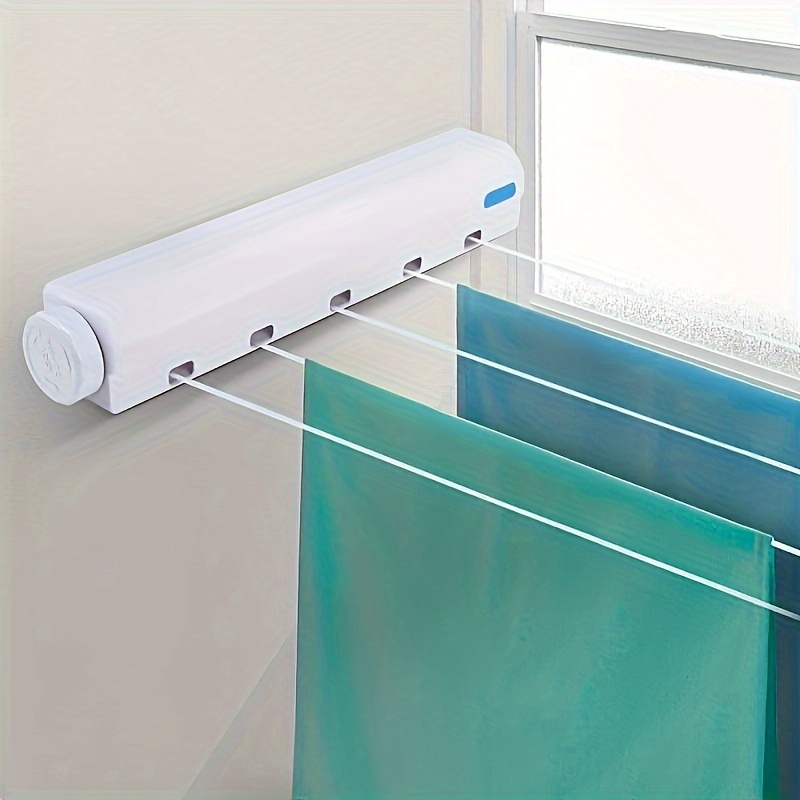 Retractable Clothesline With - 147.63 Inch Indoor Durable Plastic Laundry Line For Bedroom, Bathroom, And Living Room - Space-saving Invisible Hanging Drying Rack For Clothes, Towels And Pants
Retractable Clothesline With - 147.63 Inch Indoor Durable Plastic Laundry Line For Bedroom, Bathroom, And Living Room - Space-saving Invisible Hanging Drying Rack For Clothes, Towels And Pants