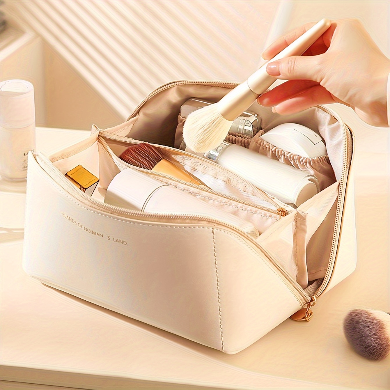 Waterproof Large Capacity Travel Cosmetic Bag - Odorless Pu Leather, Portable Makeup & Toiletry Organizer Toiletry Travel Bag Travel Toiletry Bag
Waterproof Large Capacity Travel Cosmetic Bag - Odorless Pu Leather, Portable Makeup & Toiletry Organizer Toiletry Travel Bag Travel Toiletry Bag