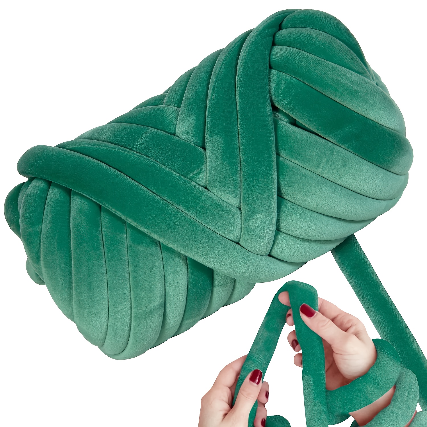 1 Roll Of 500g Green Chunky Knitting Yarn - 16m Long, 3cm Thick For Diy Crafts, Cat Blankets, And Handmade Bags - Soft & Polyester Fiber, Knitting Accessories And Supplies
1 Roll Of 500g Green Chunky Knitting Yarn - 16m Long, 3cm Thick For Diy Crafts, Cat Blankets, And Handmade Bags - Soft & Polyester Fiber, Knitting Accessories And Supplies