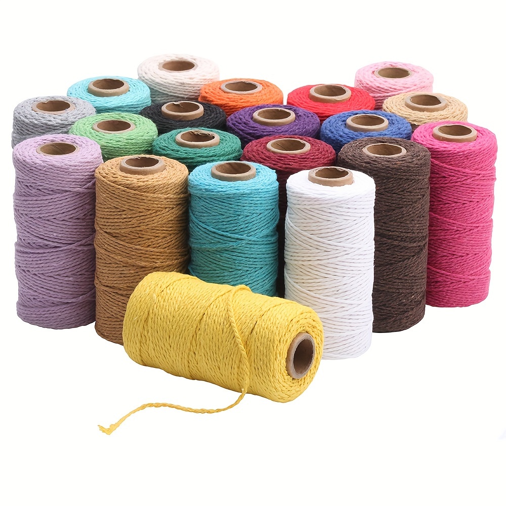 Multicolored Cotton Rope 1.5mm X 100m Roll - Durable & Flexible For Crocheting, Sewing, Gift Wrap & Crafts In White, Red, Black, Beige & More Colors
Multicolored Cotton Rope 1.5mm X 100m Roll - Durable & Flexible For Crocheting, Sewing, Gift Wrap & Crafts In White, Red, Black, Beige & More Colors