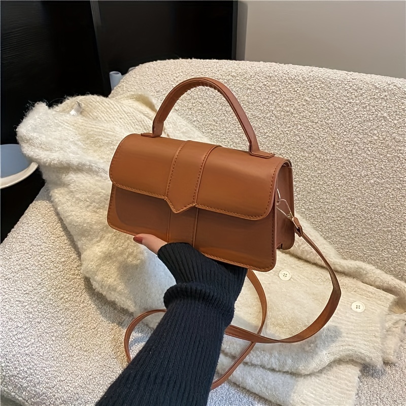 1pc Vintage Style Women's Crossbody Bag, Leather Small Square Handbag With Removable Shoulder Strap, Zip Closure, Solid Color, No Print, With Leather And Stitching
1pc Vintage Style Women's Crossbody Bag, Leather Small Square Handbag With Removable Shoulder Strap, Zip Closure, Solid Color, No Print, With Leather And Stitching