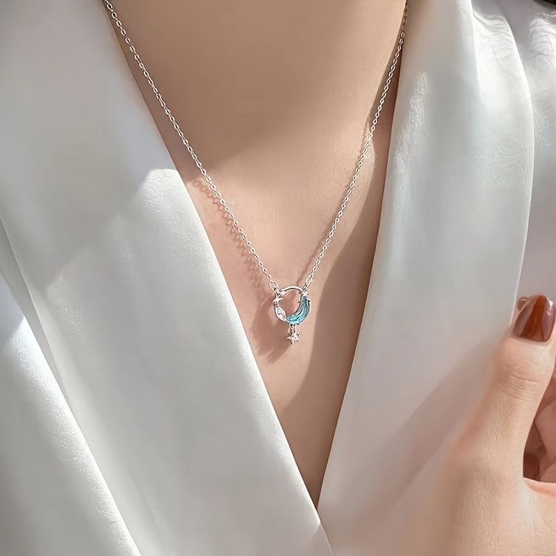 1pcs Dreamy Star Moon Necklace - Pendant Necklace With Sparkling And Exquisite Clavicular Chain - Party Fashion Accessories - Holiday Gifts, Christmas, Valentine's Day.
1pcs Dreamy Star Moon Necklace - Pendant Necklace With Sparkling And Exquisite Clavicular Chain - Party Fashion Accessories - Holiday Gifts, Christmas, Valentine's Day.