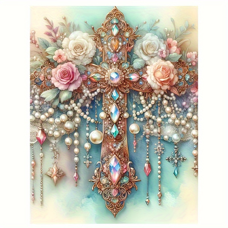 Diamond Art Painting, 3d Diamond Rose Cross Diamond Art Painting Set, Diamond Art Painting Decoration, Suitable For Home Garden Bedroom Decoration Gifts.
Diamond Art Painting, 3d Diamond Rose Cross Diamond Art Painting Set, Diamond Art Painting Decoration, Suitable For Home Garden Bedroom Decoration Gifts.