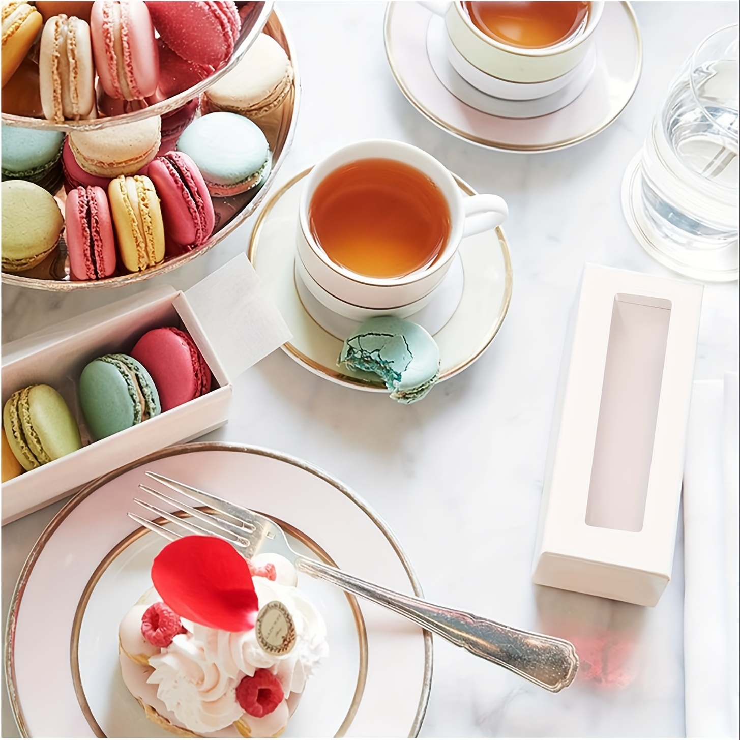 20pc Macaron Boxes Flip Top Window Pvc Dessert Boxes White Cardboard Biscuit & Candy Boxes
20pc Macaron Boxes Flip Top Window Pvc Dessert Boxes White Cardboard Biscuit & Candy Boxes