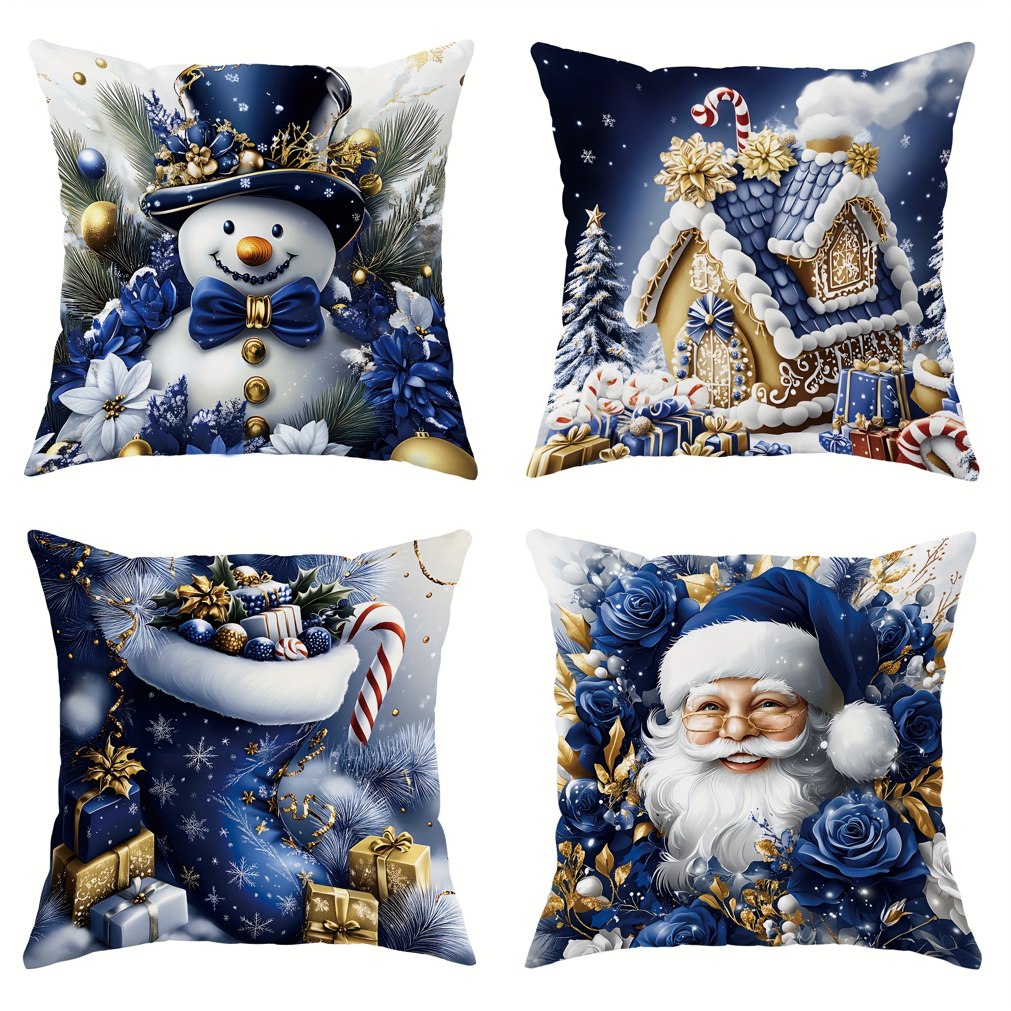 4- Christmas Decorative , 18x18 , Pillowcases, , Pattern, , Polyester , , For Sofa, Bed, Decor, Decor
4- Christmas Decorative , 18x18 , Pillowcases, , Pattern, , Polyester , , For Sofa, Bed, Decor, Decor