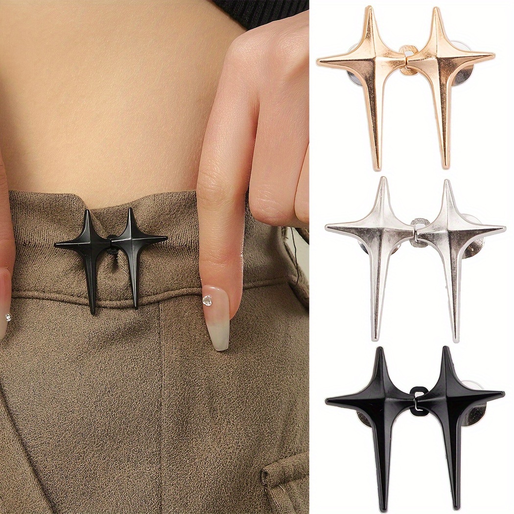 1/2/3 Paires de Boucles de Pantalon Étoile Croisée, Serre-taille Amovible, Bouton de Taille, Accessoires de Ceinture, Clip de Pantalon, Serre-taille de Ceinture de Couture Couture
1/2/3 Paires de Boucles de Pantalon Étoile Croisée, Serre-taille Amovible, Bouton de Taille, Accessoires de Ceinture, Clip de Pantalon, Serre-taille de Ceinture de Couture Couture