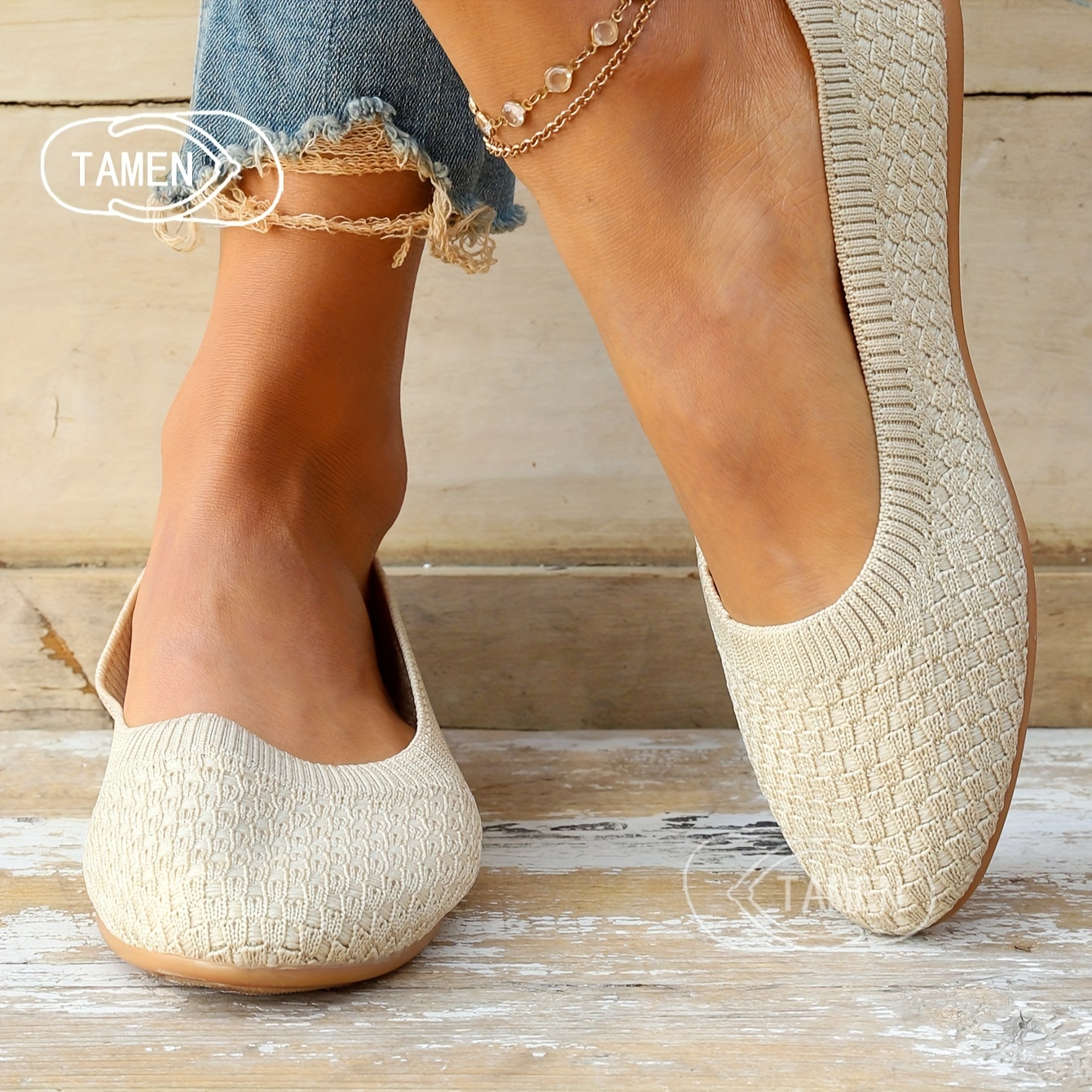 Women's Breathable Knit Flat Shoes, Casual Slip On Lightweight Shoes, Women's Comfortable Shoes
Women's Breathable Knit Flat Shoes, Casual Slip On Lightweight Shoes, Women's Comfortable Shoes