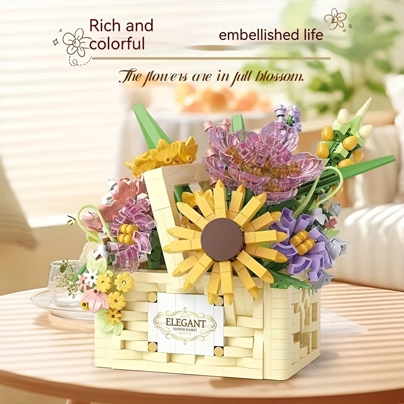 1263pcs Creative Flower Basket Building Blocks, Decoration Model, Furniture Ornaments, Decorative Educational Building Blocks, Halloween Gifts, Christmas Gifts, New Year Gifts, Birthday Gifts
1263pcs Creative Flower Basket Building Blocks, Decoration Model, Furniture Ornaments, Decorative Educational Building Blocks, Halloween Gifts, Christmas Gifts, New Year Gifts, Birthday Gifts