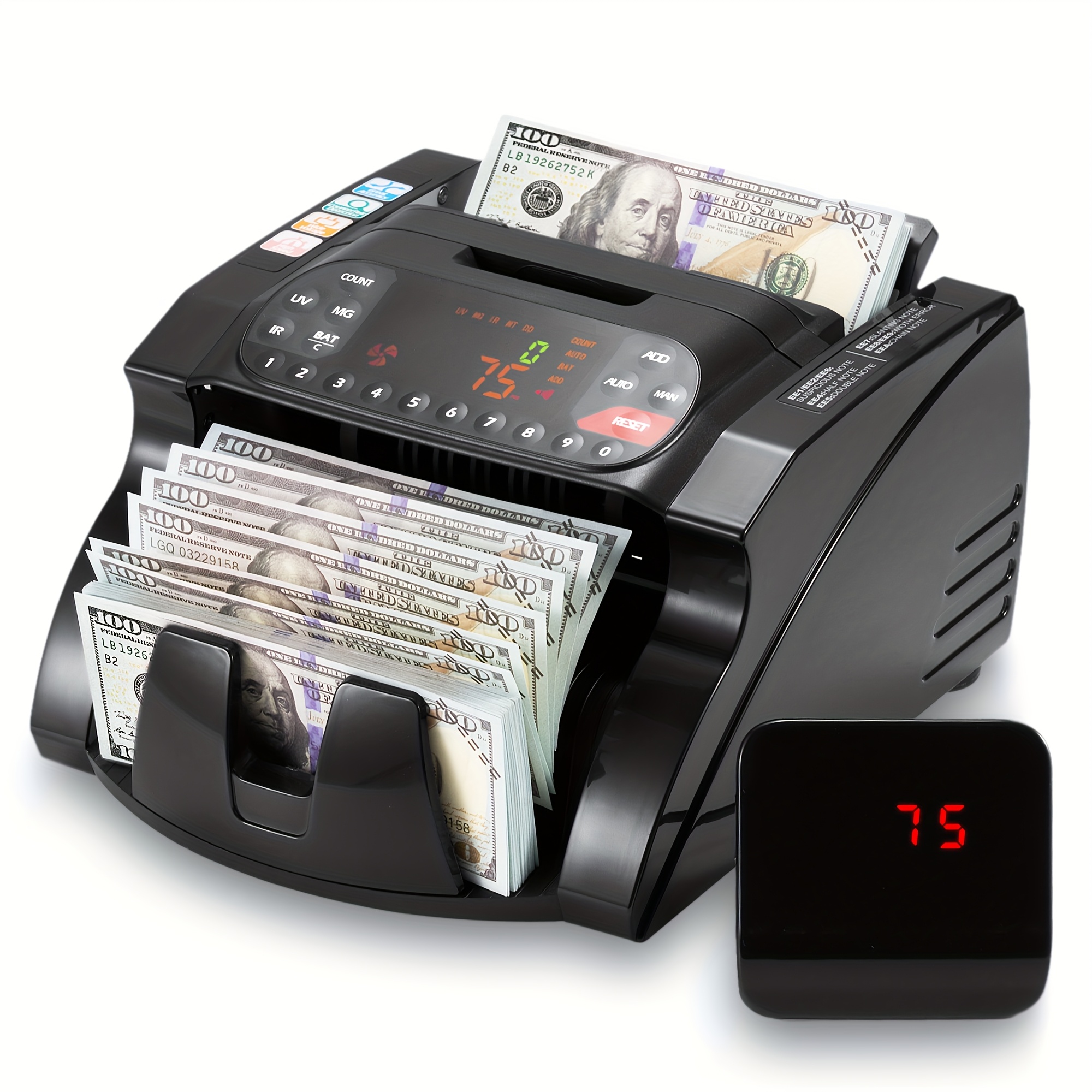 Automatic Money Counter With Detection - 1, 000 Per Minute, Uv/mg/ For Dollars & , Iron Construction, Ideal For Use, Perfect Valentine's Day Gift
Automatic Money Counter With Detection - 1, 000 Per Minute, Uv/mg/ For Dollars & , Iron Construction, Ideal For Use, Perfect Valentine's Day Gift