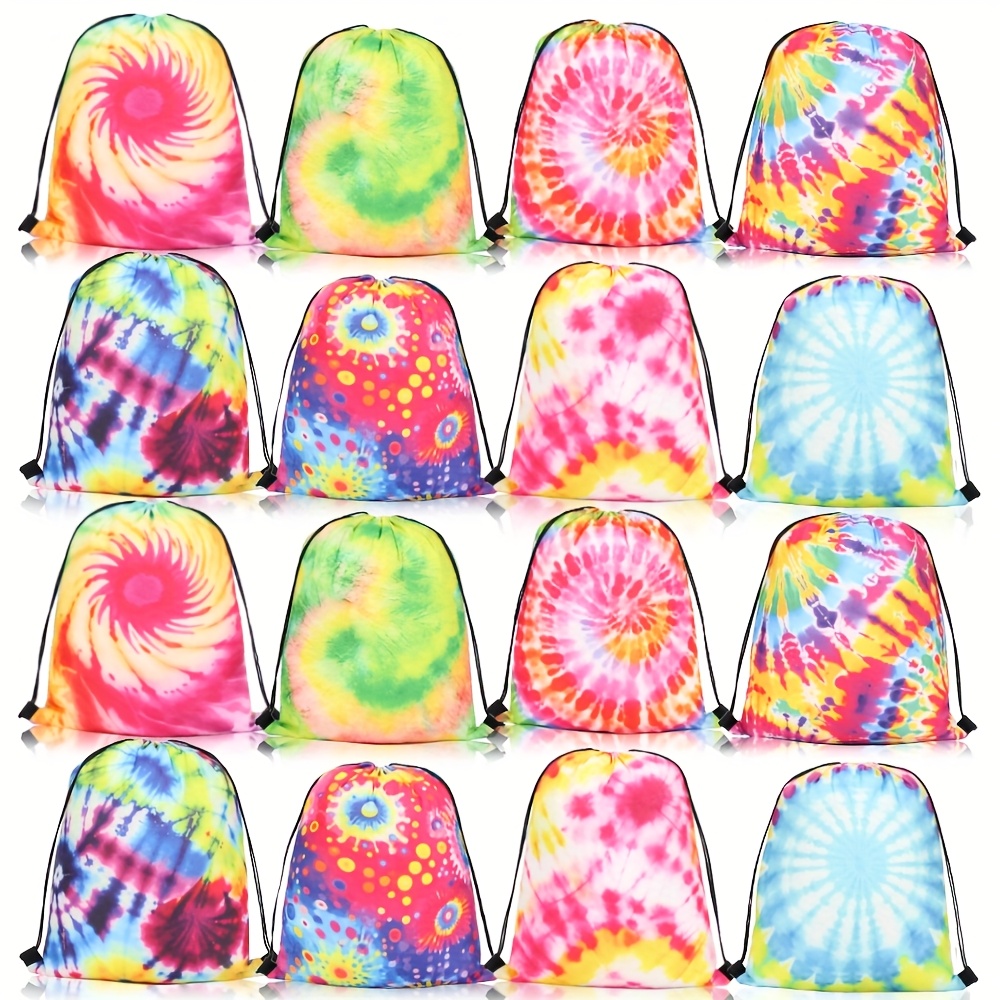 16pcs Vibrant Tie-dye Drawstring Bags - Polyester Party Favor Backpacks For Birthdays, Halloween, Christmas - Ideal For Candy & Gifts, Gift Bags
16pcs Vibrant Tie-dye Drawstring Bags - Polyester Party Favor Backpacks For Birthdays, Halloween, Christmas - Ideal For Candy & Gifts, Gift Bags