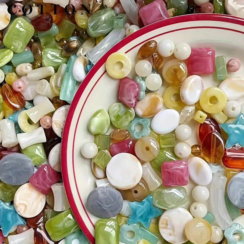 1.06oz Vintage Acrylic Beads Set - Assorted Colors For Creative Making, Crafting & Bracelet Design - Ideal For Handmade Accessories And Fashion Projects, Beads Set
1.06oz Vintage Acrylic Beads Set - Assorted Colors For Creative Making, Crafting & Bracelet Design - Ideal For Handmade Accessories And Fashion Projects, Beads Set