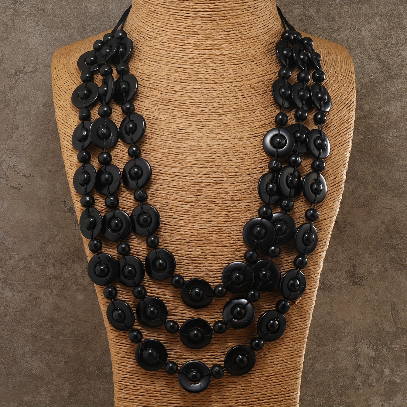 Bohemian Vintage Style Wooden Coconut Shell Multi-layer Necklace, Handcrafted Fashion Accessory For Women, Uncoated, No Setting, All-season Wear For Daily, Music Festivals, Carnival
Bohemian Vintage Style Wooden Coconut Shell Multi-layer Necklace, Handcrafted Fashion Accessory For Women, Uncoated, No Setting, All-season Wear For Daily, Music Festivals, Carnival