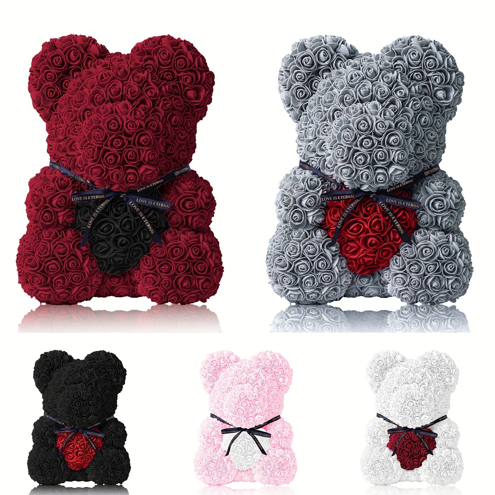 1pc, 13.7-inch Artificial Rose Bear, Perfect Gift For Valentine's Day, Mother's Day, Wedding, Home And Room Decoration, Holiday Supplies
1pc, 13.7-inch Artificial Rose Bear, Perfect Gift For Valentine's Day, Mother's Day, Wedding, Home And Room Decoration, Holiday Supplies
