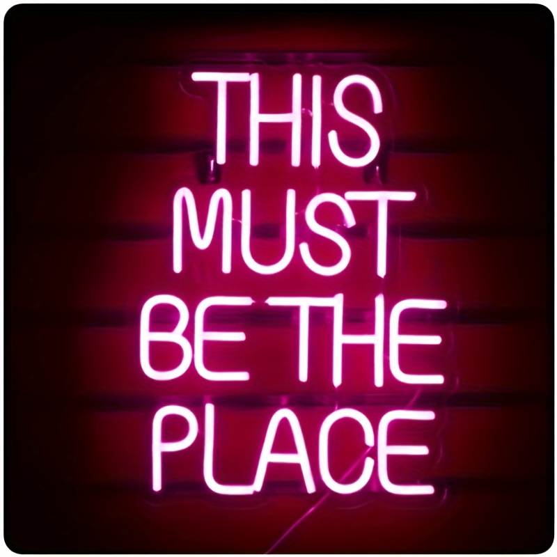 This Must Be The Place Led Neon Sign For Home Bedroom Cafe Bar Wall Decoration Sign Usb Anniversary Wedding Birthday Party Background Christmas Gift 16.5" X 12.2
This Must Be The Place Led Neon Sign For Home Bedroom Cafe Bar Wall Decoration Sign Usb Anniversary Wedding Birthday Party Background Christmas Gift 16.5" X 12.2