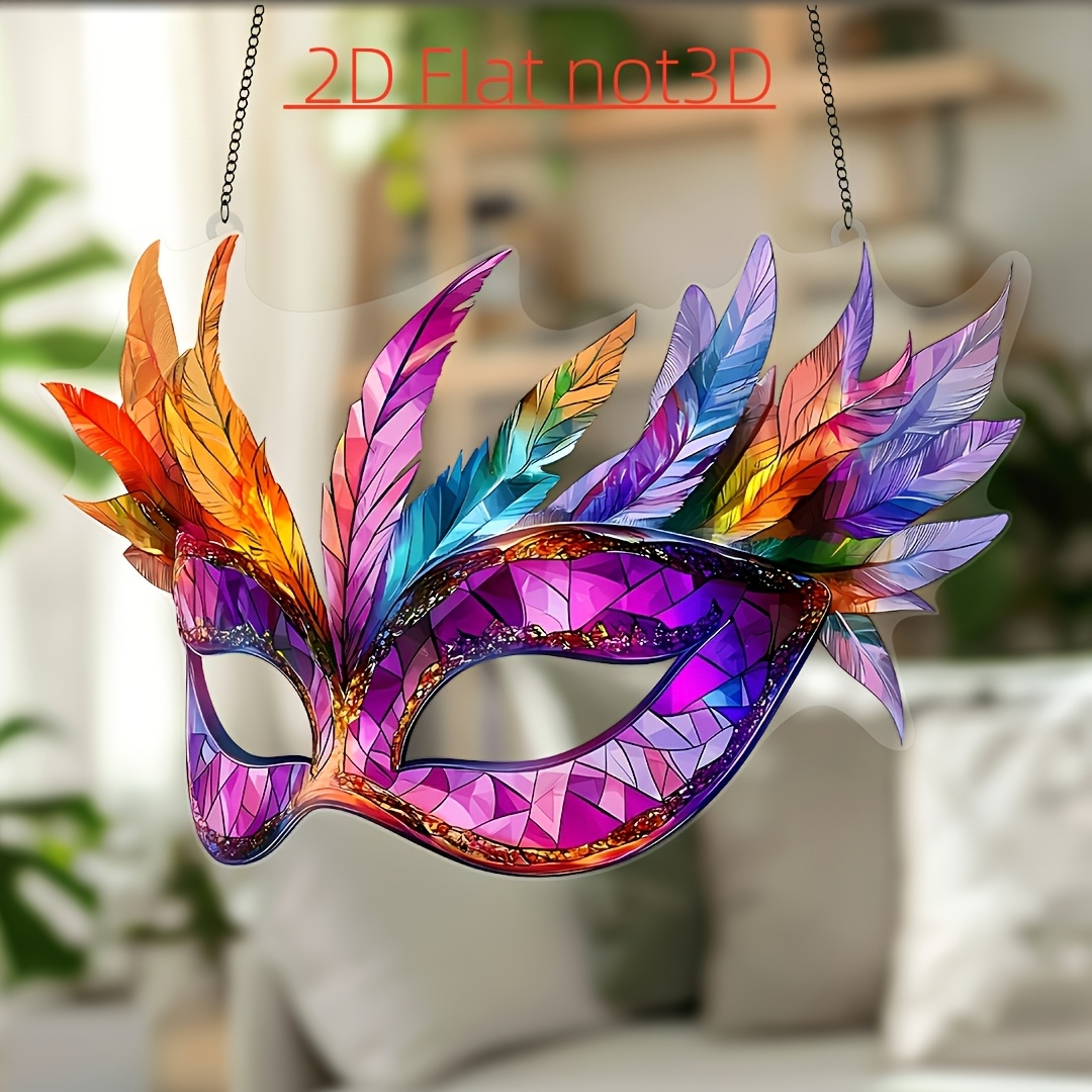 Masque de Carnaval Chic Imprimé Plat 2D Attrape-Lumière - 5.9"x9" Acrylique Teinté, pour Fenêtres, Murs et | Cadeau Idéal pour Amis, Mères et Femmes
Masque de Carnaval Chic Imprimé Plat 2D Attrape-Lumière - 5.9"x9" Acrylique Teinté, pour Fenêtres, Murs et | Cadeau Idéal pour Amis, Mères et Femmes