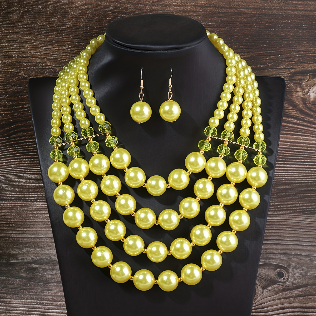 earrings and necklace handmade jewelry suit made ball-japan temu