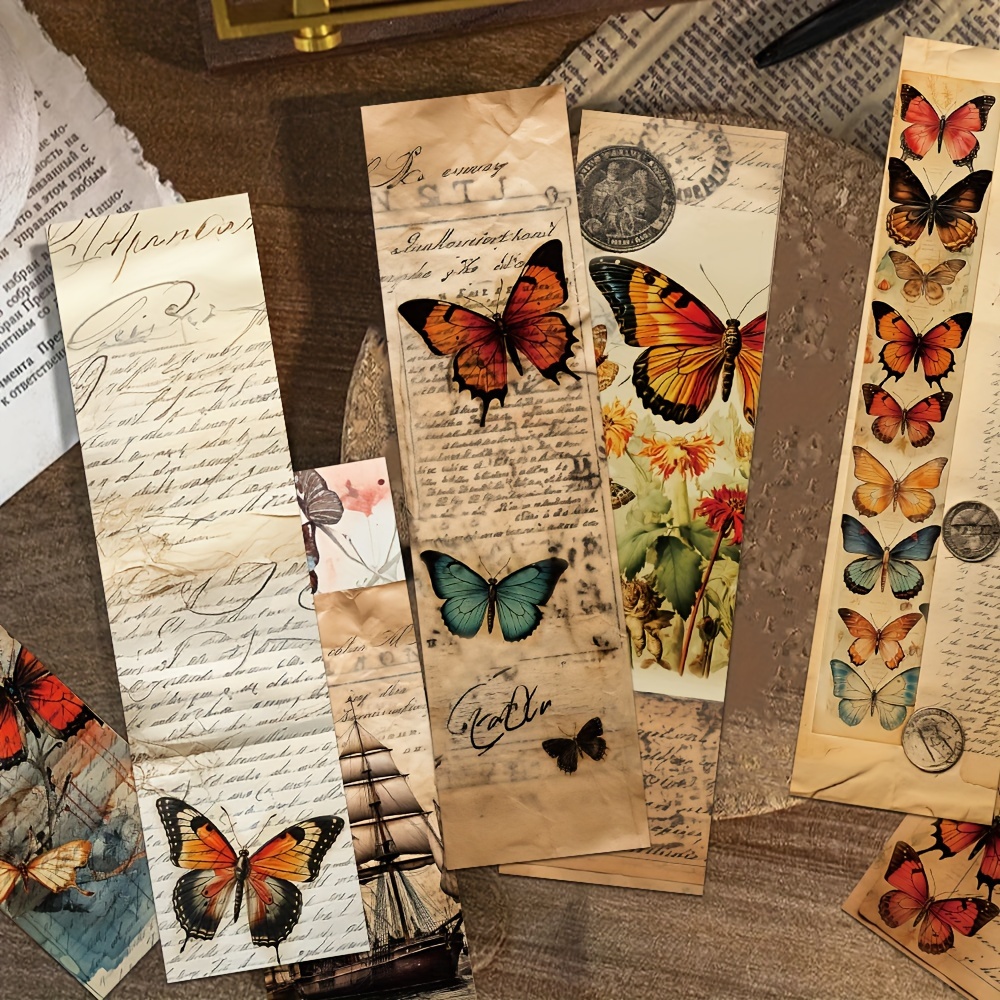 30pcs Marque-pages Papillons Vintage - Marque-pages Artistiques Colorés pour Livres, Journaux & Notes - Idéal pour Étudiants et Utilisation de Bureau
30pcs Marque-pages Papillons Vintage - Marque-pages Artistiques Colorés pour Livres, Journaux & Notes - Idéal pour Étudiants et Utilisation de Bureau