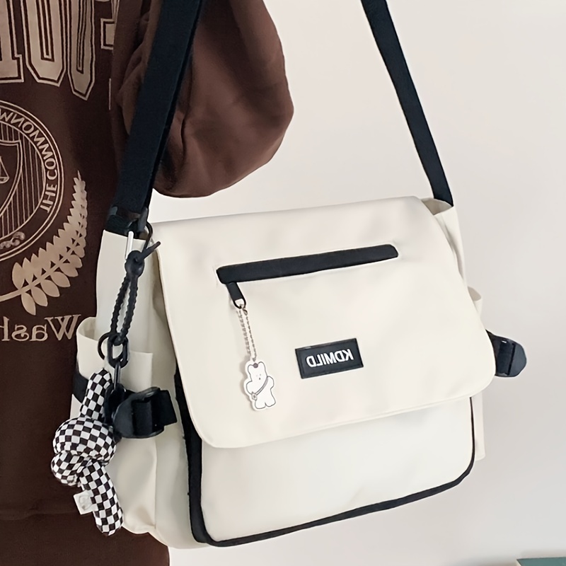 Nylon Crossbody Bag, Messenger Bag With Adjustable Strap, Casual Large Capacity Shoulder Bag For Work & Travel
Nylon Crossbody Bag, Messenger Bag With Adjustable Strap, Casual Large Capacity Shoulder Bag For Work & Travel