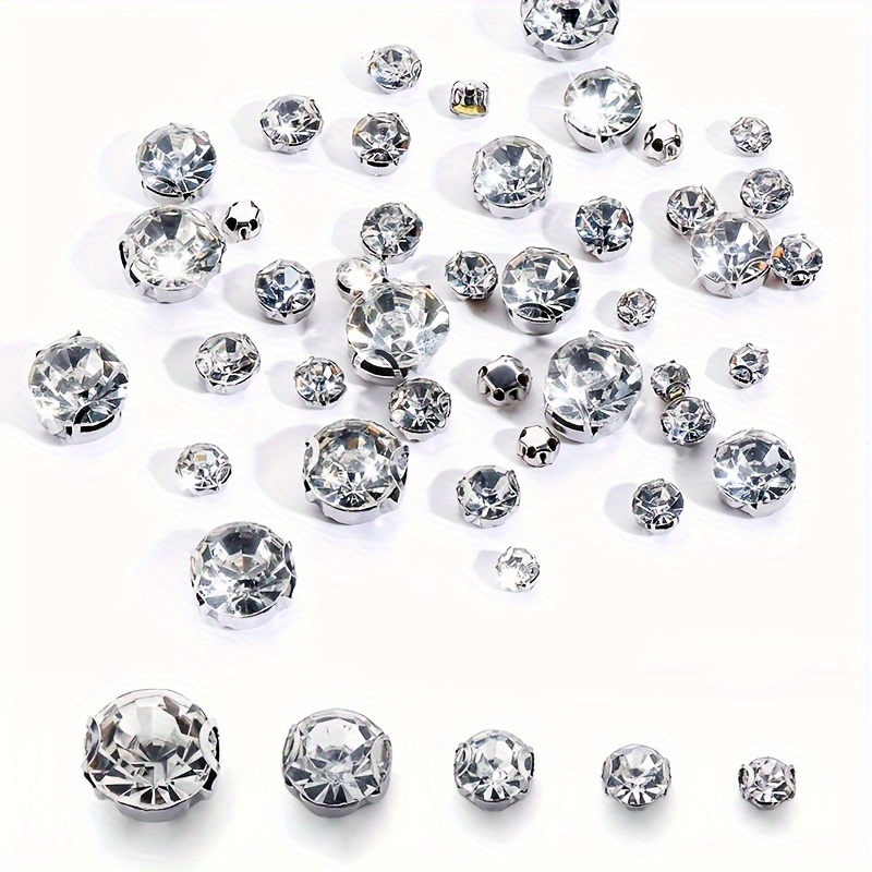 30//200pcs Assorted Sizes (3-10mm) Silvery Flat Back Claw Beads, Glass Rhinestones, Sew-on Crystals For Making, Clothing Craft Accessory, Reflective Sparkling Decorations
30//200pcs Assorted Sizes (3-10mm) Silvery Flat Back Claw Beads, Glass Rhinestones, Sew-on Crystals For Making, Clothing Craft Accessory, Reflective Sparkling Decorations