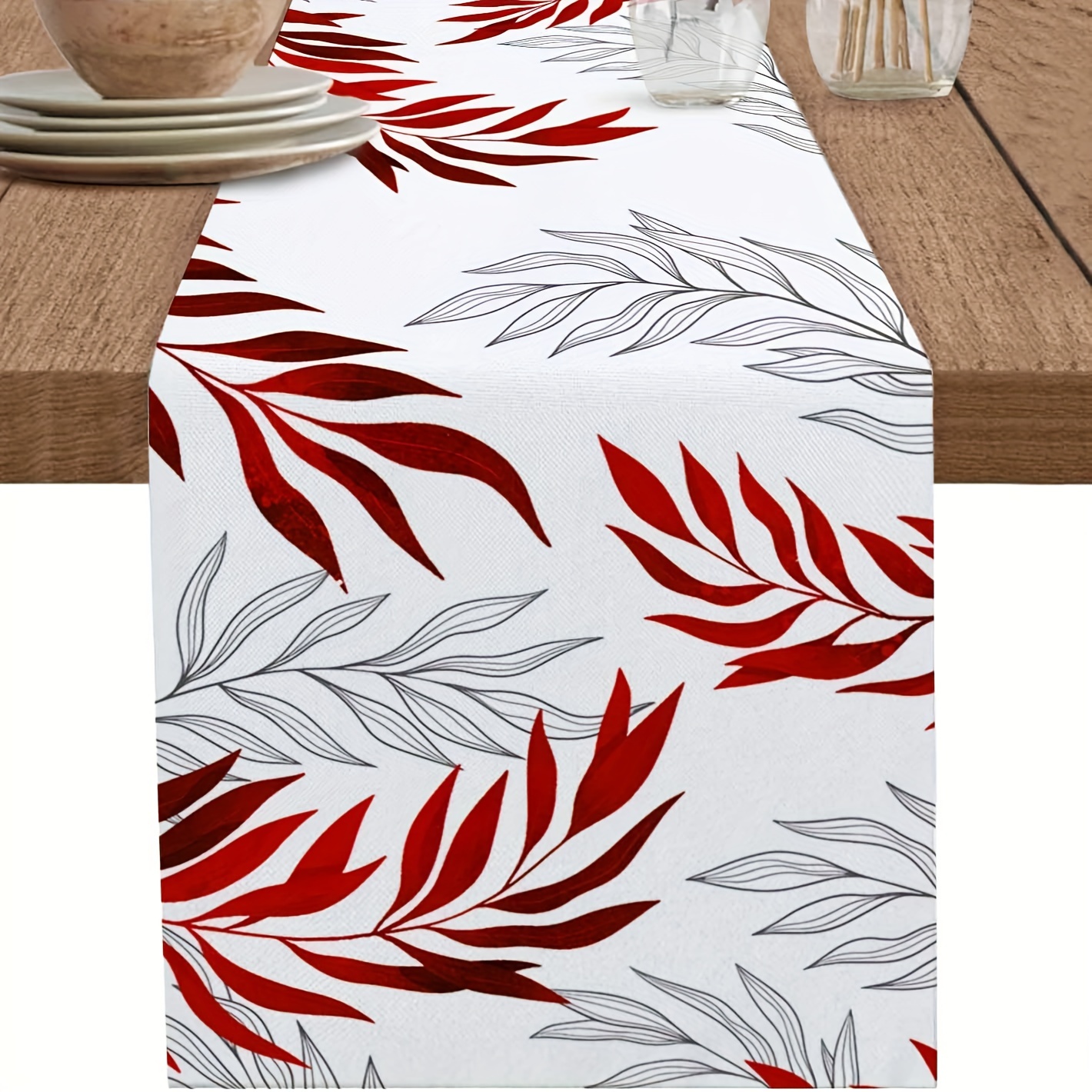 1pc, Table Runner, Leaves Printed Table Runner, Dustproof & Wipe Clean Table Runner, Perfect For Home Party Decor, Dining Table Decoration, Aesthetic Room Decor
1pc, Table Runner, Leaves Printed Table Runner, Dustproof & Wipe Clean Table Runner, Perfect For Home Party Decor, Dining Table Decoration, Aesthetic Room Decor